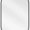 Silla Global SILLA Miroir mural ovale, 80 x 45 cm, cadre noir
