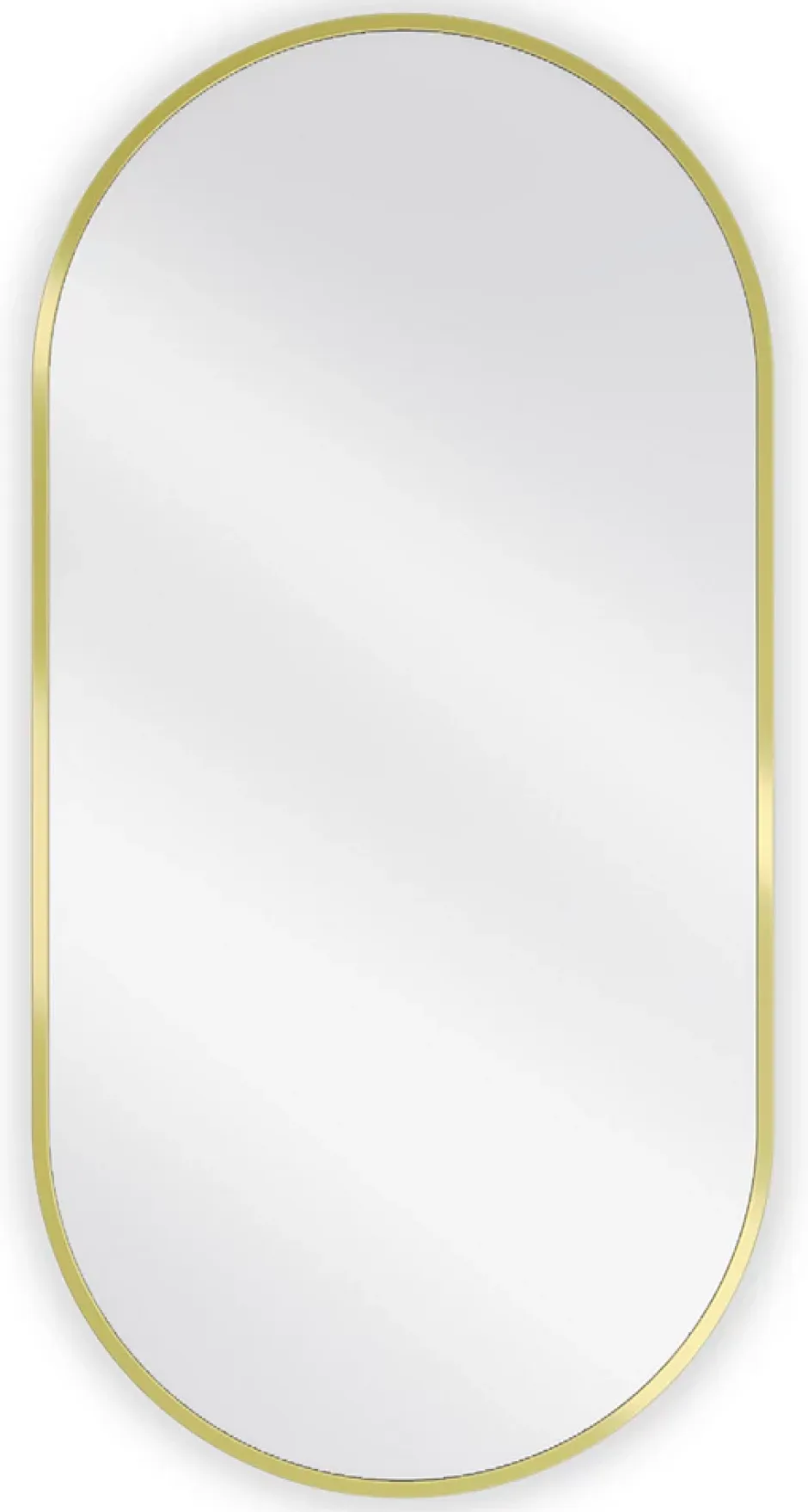 Silla Global SILLA Miroir mural ovale, 90 x 45 cm, cadre doré