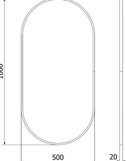 Silla Global SILLA Miroir mural ovale, 100 x 50 cm, cadre doré* Miroir Grossissant