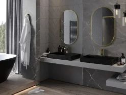Silla Global SILLA Miroir mural ovale, 90 x 55 cm, cadre doré* Miroir Grossissant