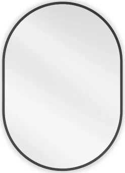 Silla Global SILLA Miroir mural ovale, 70 x 50 cm, cadre noir