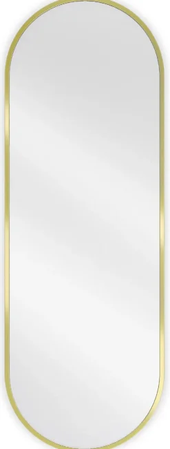 Silla Global SILLA Miroir mural ovale, 100 x 35 cm, cadre doré