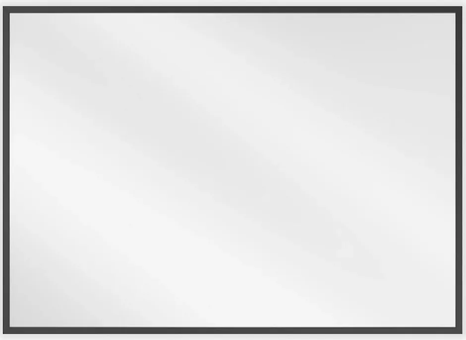 Silla Global SILLA Miroir mural rectangulaire, 70 x 50 cm, cadre noir* Miroir Grossissant