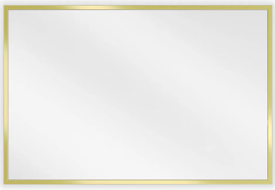 Silla Global SILLA Miroir mural rectangulaire, 60 x 40 cm, cadre doré