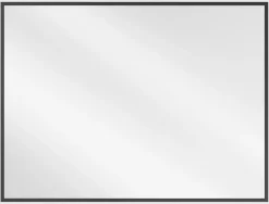 Silla Global SILLA Miroir mural rectangulaire, 80 x 60 cm, cadre noir* Miroir Grossissant