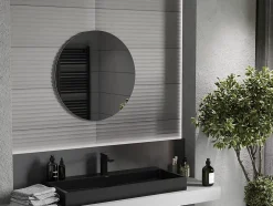 Silla Global SILLA Miroir mural rond, 70 cm, sans cadre
