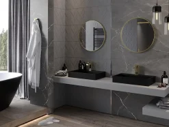 Silla Global SILLA Miroir mural rond, 60 cm, cadre doré* Miroir Grossissant