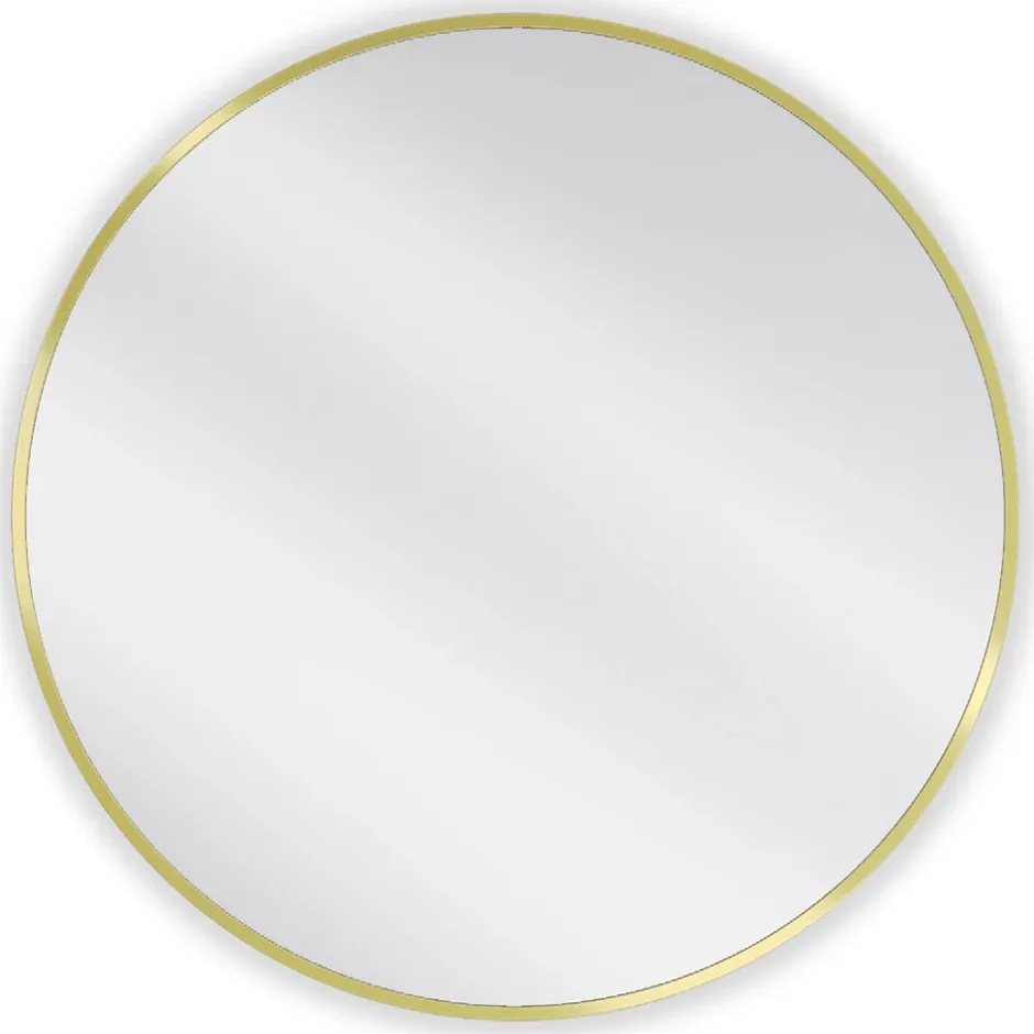 Silla Global SILLA Miroir mural rond, 75 cm, cadre doré* Miroir Grossissant