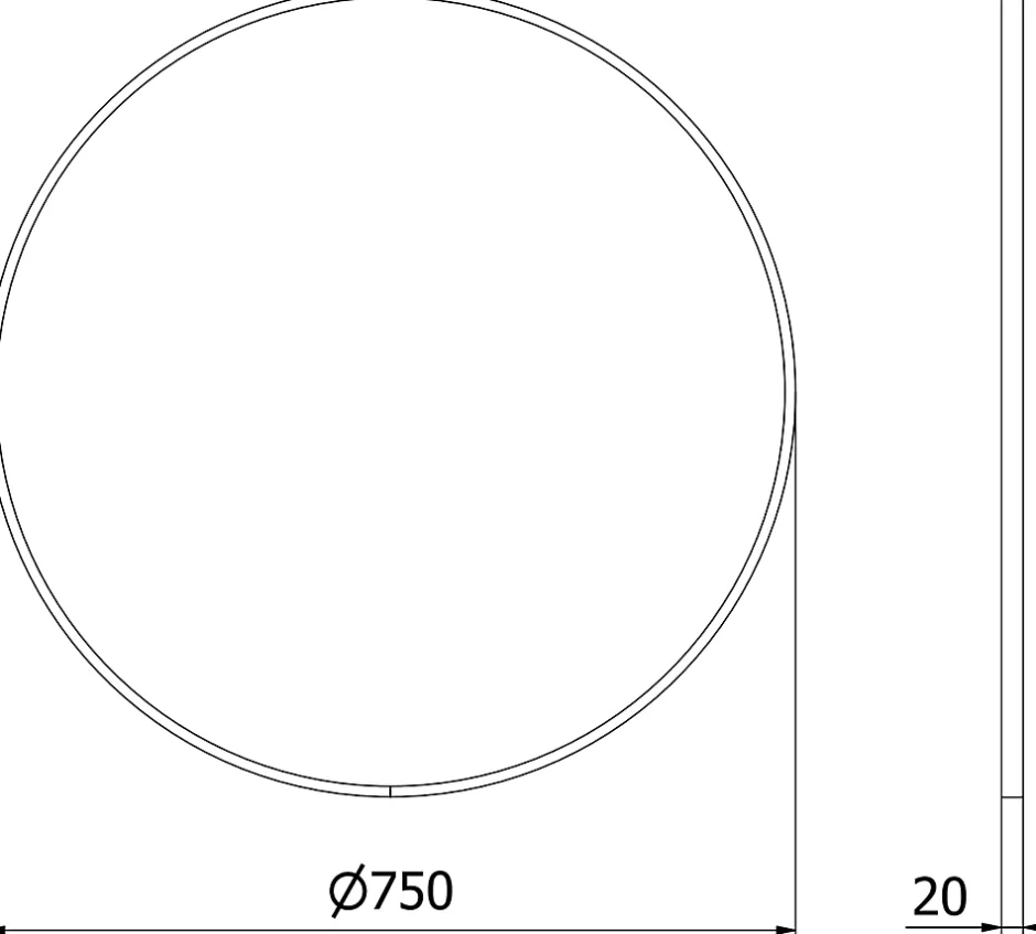 Silla Global SILLA Miroir mural rond, 75 cm, cadre doré* Miroir Grossissant