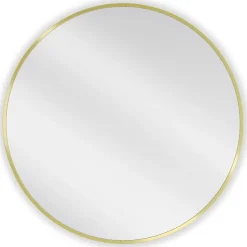 Silla Global SILLA Miroir mural rond, 70 cm, cadre doré