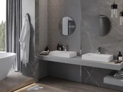 Silla Global SILLA Miroir mural rond, 50 cm, sans cadre