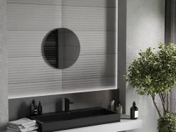 Silla Global SILLA Miroir mural rond, 50 cm, sans cadre