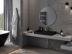 Silla Global SILLA Miroir mural rond, 85 cm, cadre doré* Miroir Grossissant