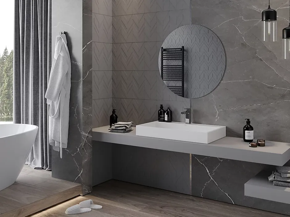 Silla Global SILLA Miroir mural rond, 80 cm, sans cadre