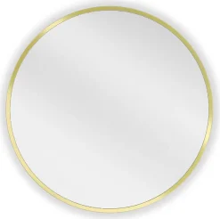 Silla Global SILLA Miroir mural rond, 55 cm, cadre doré