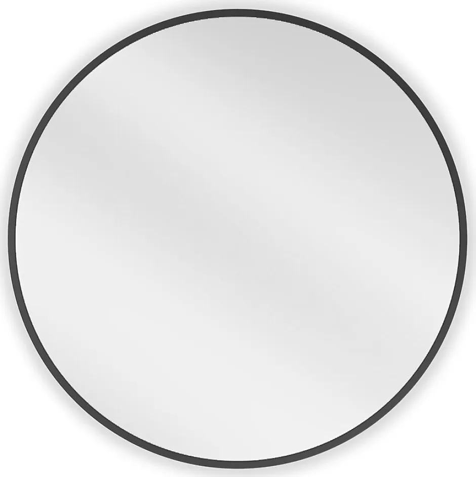 Silla Global SILLA Miroir mural rond, 65 cm, cadre noir