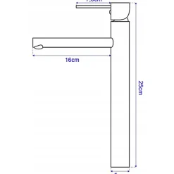 Silla Global SILLA Mitigeur lavabo moderne bec haut en Laiton, économie d'eau, Doré* Robinet Lavabo Et Vasque