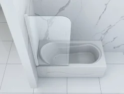 Silla Global SILLA Pare baignoire MARION 1 battant 70 x 140 cm mobile Blanc