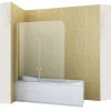 Silla Global Silla Pare-baignoire MARION, pivotant, 100x140 CM, Doré brossé