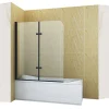 Silla Global Silla Pare-baignoire MARION, pivotant, 120x140 CM, Noir* Pare-Baignoire