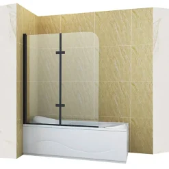 Silla Global Silla Pare-baignoire MARION, pivotant, 100x140 CM, Noir