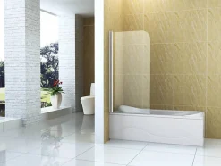 Silla Global Silla Pare-baignoire MARION, pivotant, 70x140 CM, Doré brossé