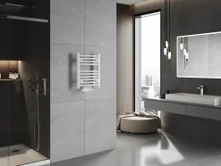Silla Global Silla Sèche-serviettes eau chaude 179W 50x40x4,4cm, Blanc* Sèche-Serviettes Eau Chaude