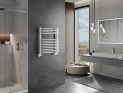 Silla Global Silla Sèche-serviettes eau chaude 384W 66x55x15, Blanc