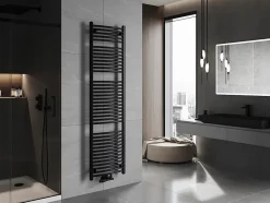 Silla Global Silla Sèche-serviettes eau chaude 820W 180x50x5,2cm, Noir