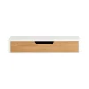 Sobuy Étagère Murale avec Tiroir - Étagère Flottante Moderne Blanche & Nature* Armoire De Salle De Bains