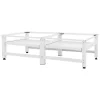 Ml-Design Socle machine à laver double avec étagère base sèche-linge blanc 150 kg/support* Etendoir À Linge