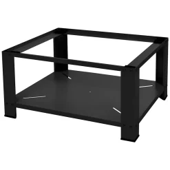 Ml-Design Socle pour machine à laver en acier noir accessoire avec étagère 63x54x32 cm* Etendoir À Linge