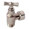 Somatherm for you - Robinet de WC équerre laiton nickelé M12/17 - Ecrou Prisonnier 12/17* Chasse D'Eau