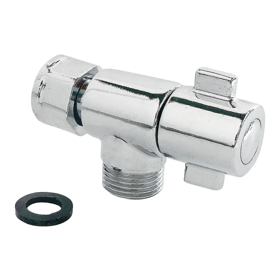 Somatherm for you - Robinet d'arrêt équerre pour WC - Ecrou tournant 3/8 - Poignée 1/4 de tour* Chasse D'Eau