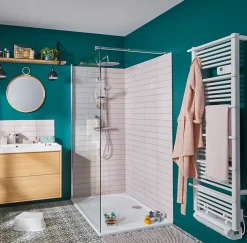 GoodHome Soufflerie amovible Acilia blanc 1000W* Sèche-Serviettes Électrique