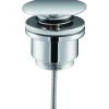 Imex Products Soupape de vidange clickclack en laiton chrome pour lavabo et bidet acier* Robinet Lavabo Et Vasque