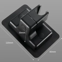 Deko Support de douche rotatif et réglable, support de pommeau de douche à main réglable, étanche (noir)* Pommeau De Douche, Flexible Et Barre De Douche