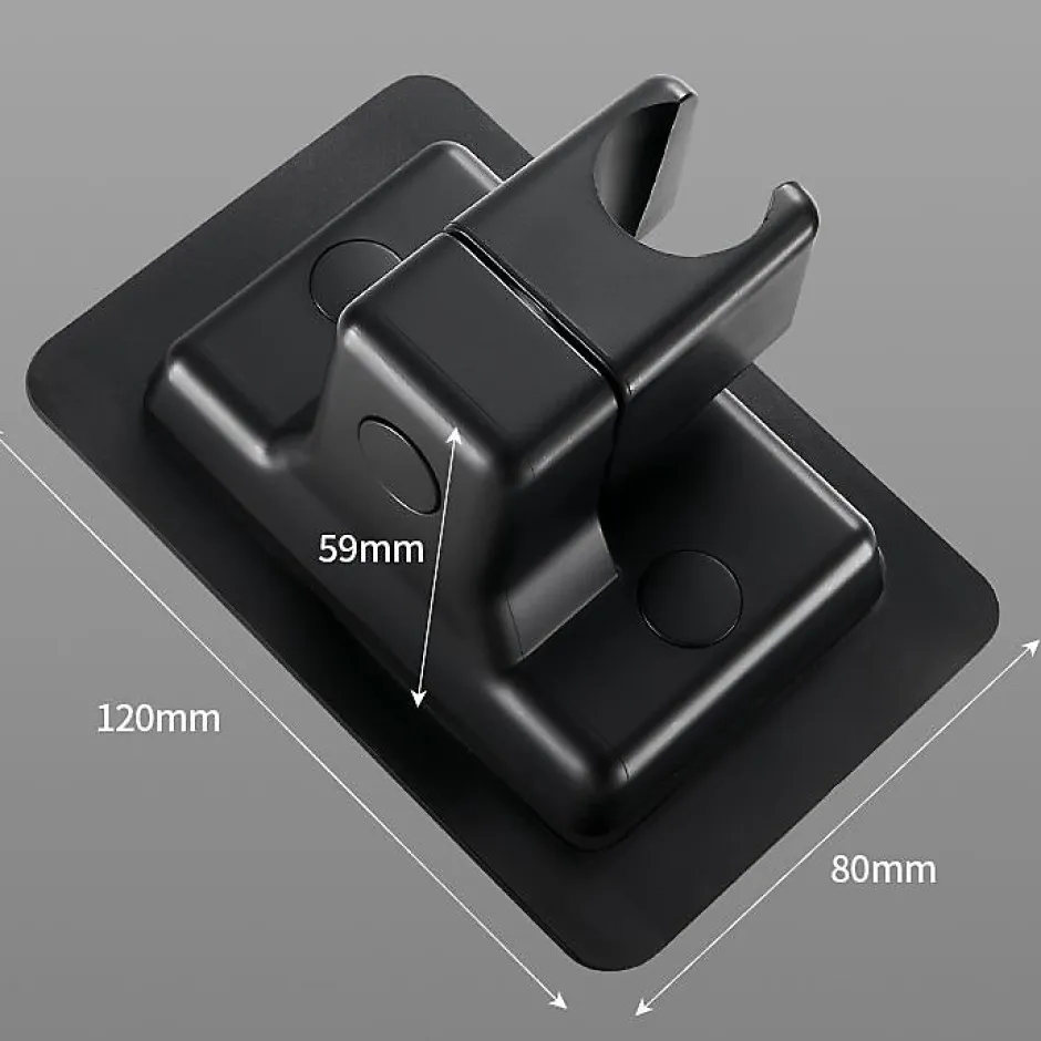 Deko Support de douche rotatif et réglable, support de pommeau de douche à main réglable, étanche (noir)* Pommeau De Douche, Flexible Et Barre De Douche
