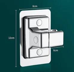 Deko Support de douche étanche à angle réglable, sans perçage (argent)