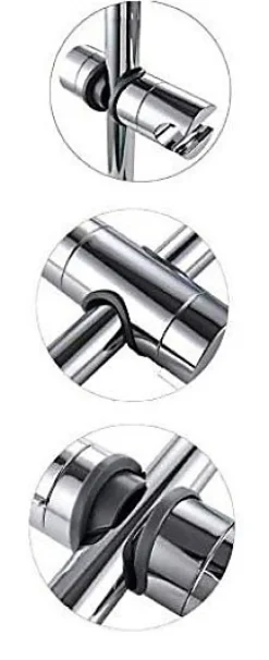 MTK Support de douchette universel chromé* Pommeau De Douche, Flexible Et Barre De Douche