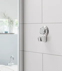 Compactor Support douchette chromé fixation murale Bestlock Cie Europe* Pommeau De Douche, Flexible Et Barre De Douche