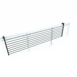 Foxydry Support linge pliable pour extérieur alu 202x63x8 cm Duo* Etendoir À Linge