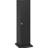Homcom Support papier toilette - porte-papier toilette - armoire pour papier toilette - 3 niveaux + sortie papier MDF noir* Meuble Wc