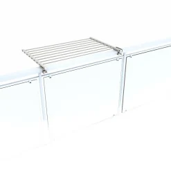 Foxydry Support pliable balcon blanc rabattable 62x63x8 cm Duo* Etendoir À Linge