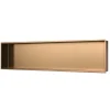 Swiss Aqua Technologies Aurum Niche de Douche à encastrer, Acier Inoxydable 304, 120x28x10cm, Cuivre brossé PVD (SATAURN12128BRG)* Etagère Salle De Bains