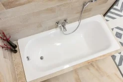 Swiss Aqua Technologies By Kaldewei Vivien 170 x 70 cm Baignoire droite en acier émaillé, sans pieds, blanc (SATVIVI170)* Baignoire Droite