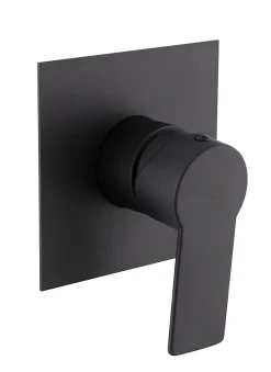 Swiss Aqua Technologies B-Way Set de finition pour mitigeur de douche à encastrer, avec levier + Corps encastré inclus, Noir mat* Colonne De Douche Sans Robinetterie