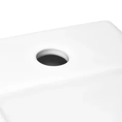 Swiss Aqua Technologies Brevis Lave-mains suspendu avec trou pour robinetterie à gauche, 40,5x20,5x10,5cm (SATBRE4020SL)* Lavabo