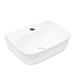 Swiss Aqua Technologies Brevis Lavabo suspendu avec trou pour robinetterie, 43x30x13cm (SATBRE4330R)* Lavabo