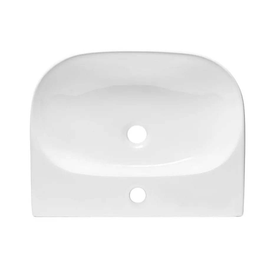 Swiss Aqua Technologies Brevis Lavabo suspendu avec trou pour robinetterie, 50x38,5x12cm (SATBRE5038R)* Lavabo